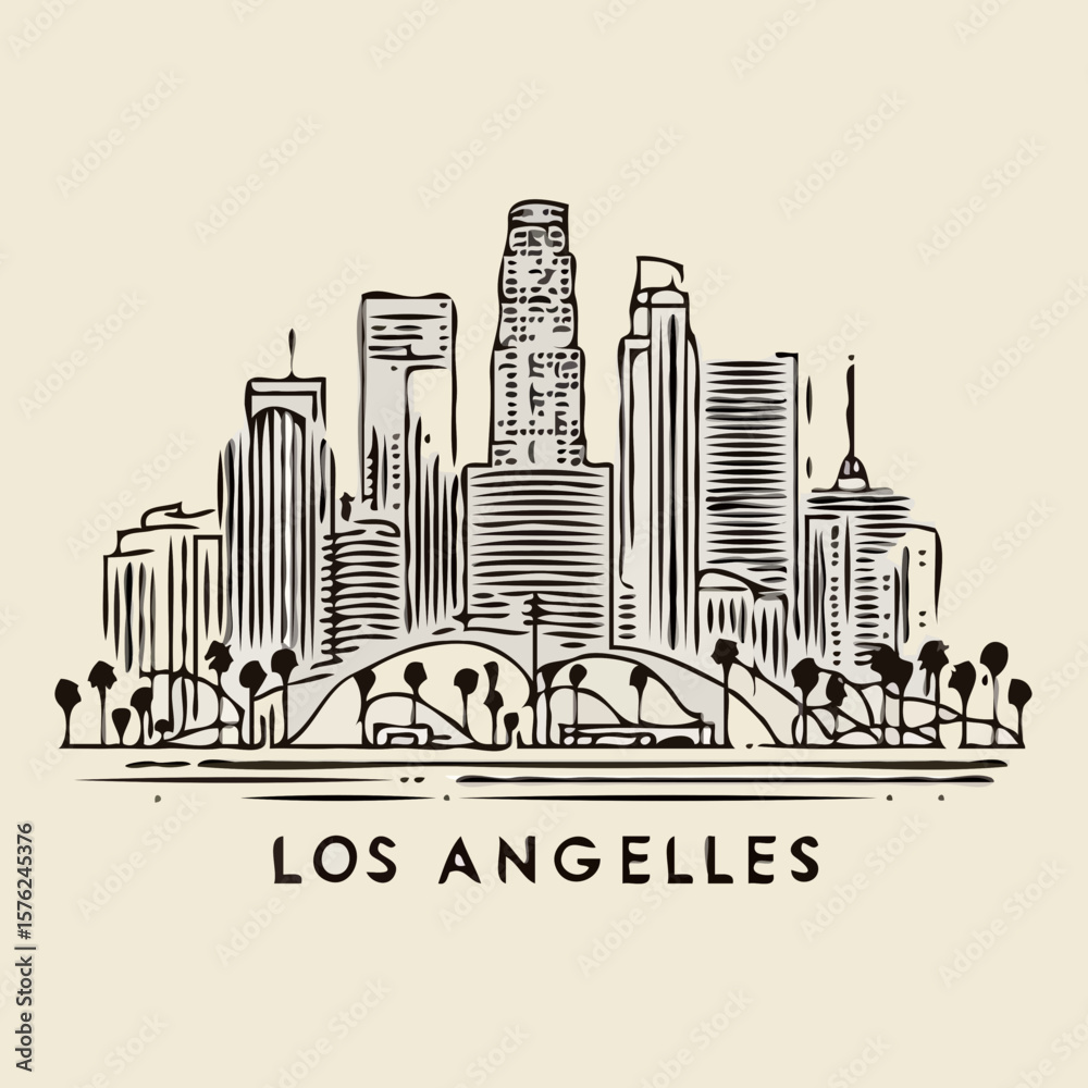 Fototapeta premium city skyline vector