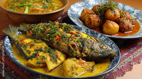 Papeda and ikan kuah kuning from papua