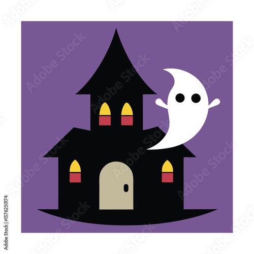 Spooky house ghost