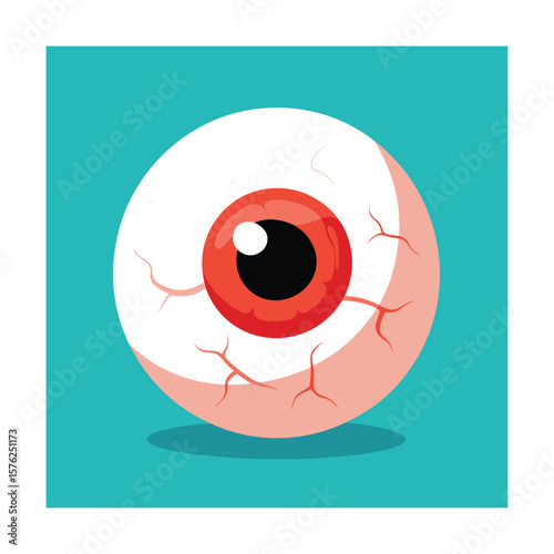 Eyeball red veins
