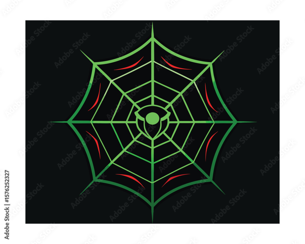 Fototapeta premium Geometric web glow