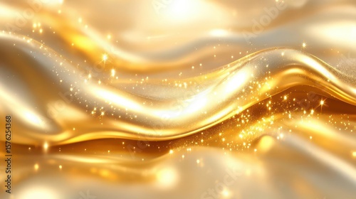 Golden Waves, Sparkling Glitter