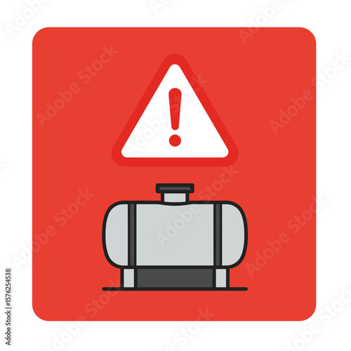 Warning Sign. Septic system danger alert