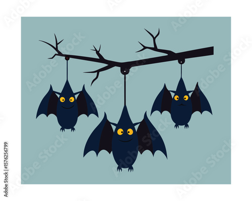 Hanging bats