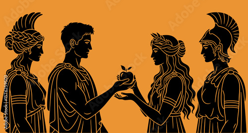 Greek Mythology:  Judgment of Paris and The Golden Apple of Discord – A Timeless Tale of Beauty, Power, and Destiny