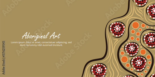 Aboriginal-themed decorative print, fully customizable with your message