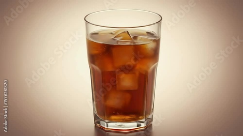 Wallpaper Mural Dark beverage in glass with ice Torontodigital.ca