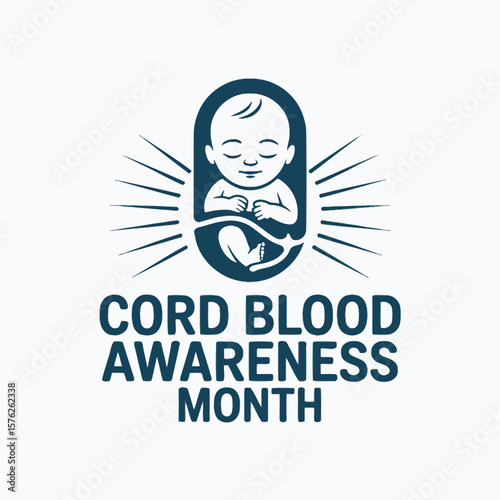 Cord Blood Awareness Month Baby Illustration