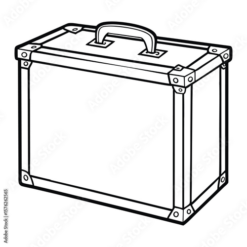 Silhouette of a first aid box vector art