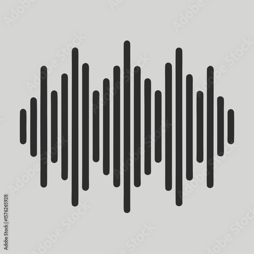 A black and white image of a sound wave. The image is abstract and has a futuristic feel to it. The sound wave is long and continuous, with no discernible pattern or shape