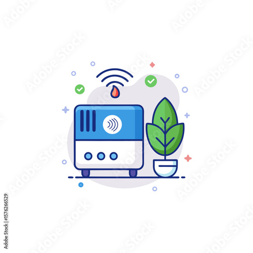 smart room heater energy saving leaf