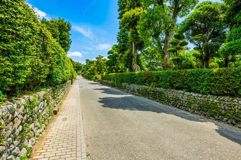 Obraz premium 鹿児島県 出水市 麓の町並み