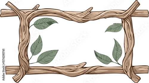 wood frame craft from weathered tree branch twig, picture frame, cutout png.border, transparent, cut-out, frame, weathered, blank, copy, empty, isolated, space, twig, vintage, decoration, design, 