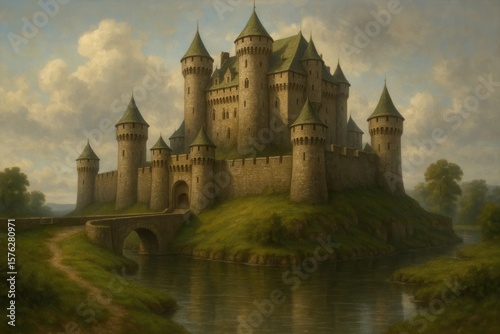A Medieval Castle Amidst Nature's Embrace