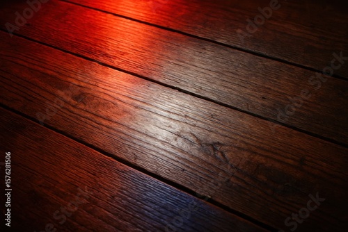 An abstract dance of light and shadow on a wooden canvas