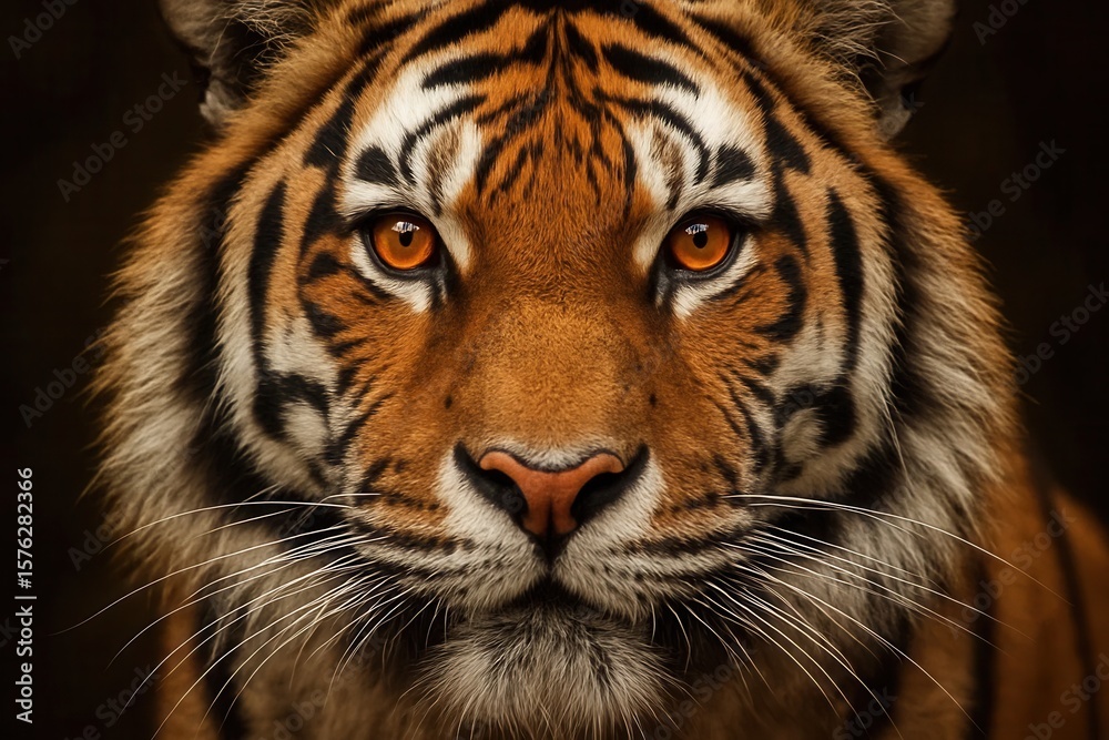 Fototapeta premium The Majestic Gaze of a Tiger