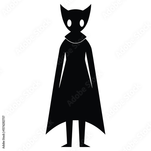black silhouette of a menstrua 