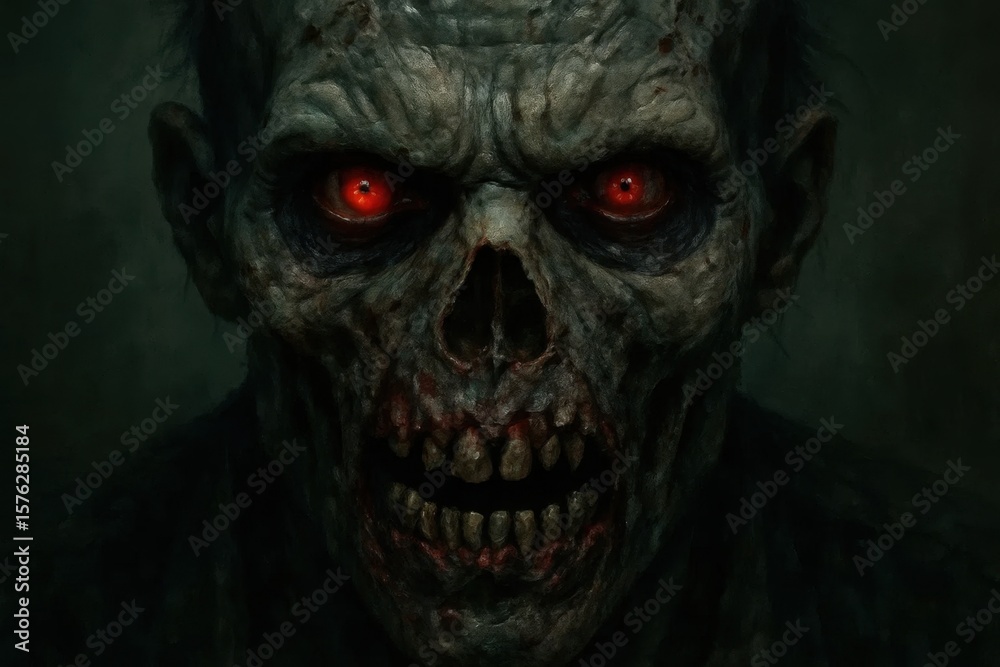 Obraz premium A Study in Darkness and Fear