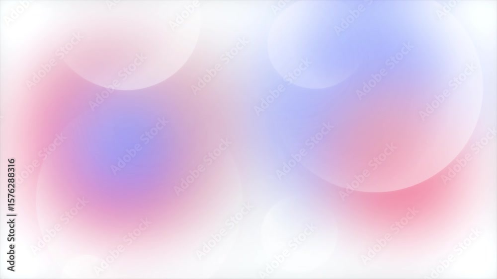 Dreamy Pastel Abstraction Soothing Soft Colors and Bubbly Shapes in Motion