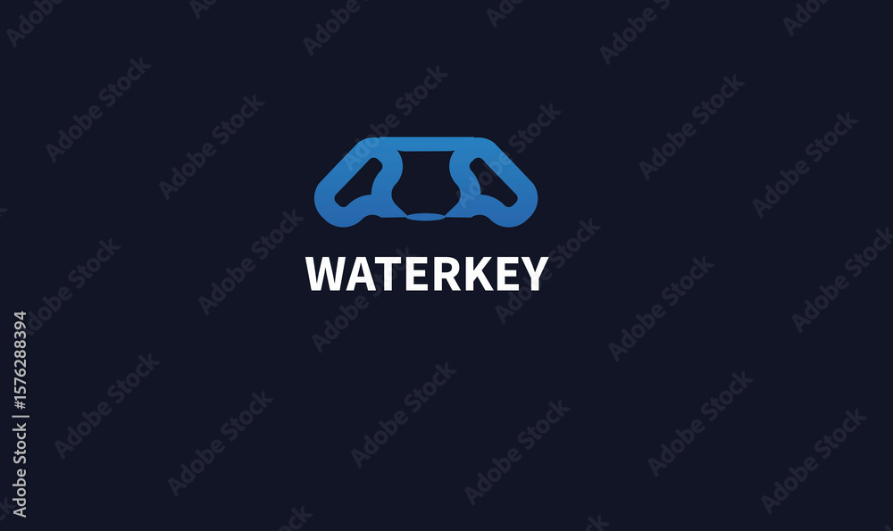 Obraz premium waterkey logo, modern logo