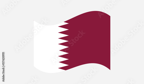 Free Download Qatar flag. Vector illustration of the national flag - GFXLoad