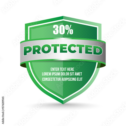 Shield Protected 30 Vector