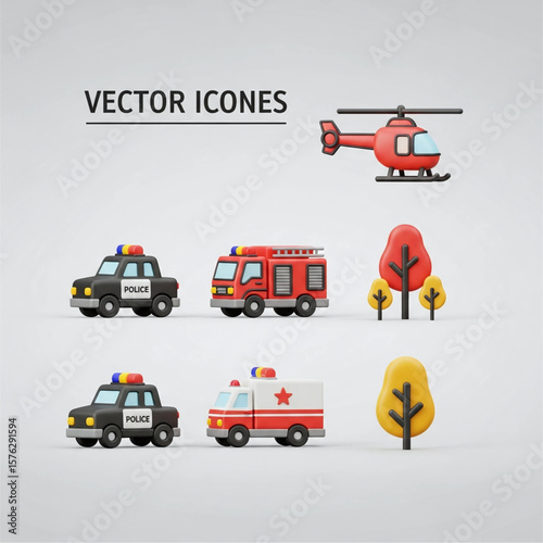 Cartoon Officers, Patrol Cars, Crime Scene Equipment, Safety Signs, Surveillance Icons, Handcuffs, Traffic Tools -Massive 3D Police Clipart Pack & Law Enforcement Accessories Crime Prevention Month   