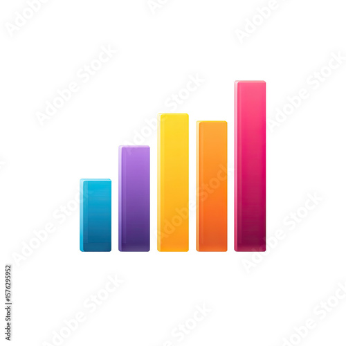 Free Download Colorful Bar Graph Displaying Data Trends on a Modern Background for Business Analytics and Strategic Planning - GFXLoad