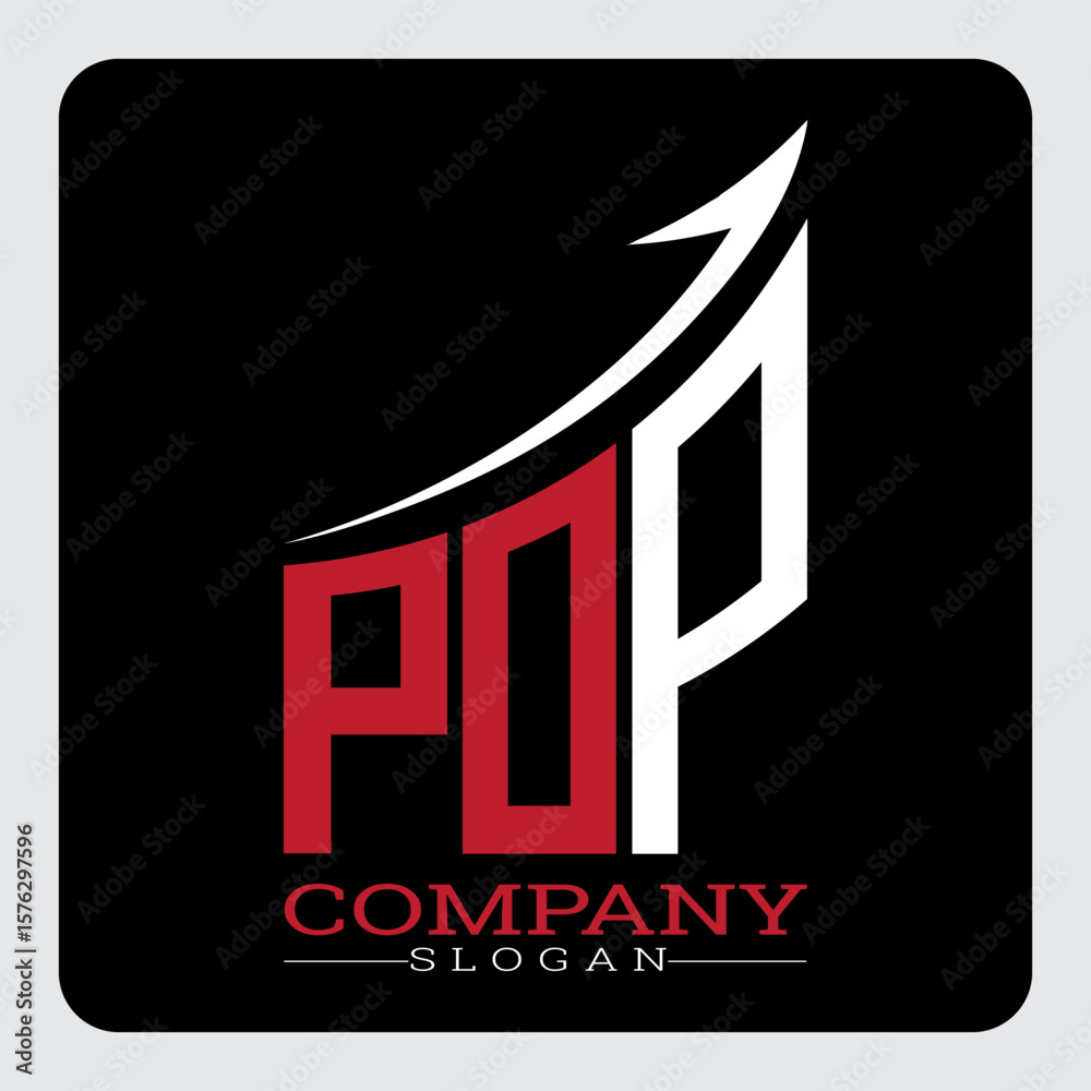 Fototapeta premium PDP logo design, PDP Company Logo Design Growth vector, PDP Upward Arrow Business Success Logo vector, PDP Corporate Branding Logo, PDP simple and modern logo, PDP business finance logo design, etc.