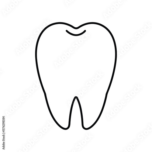 tooth line art