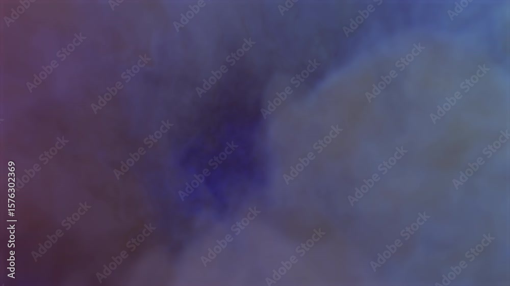 Outer space mist clouds or fog, camera fly-through, 4k 24p