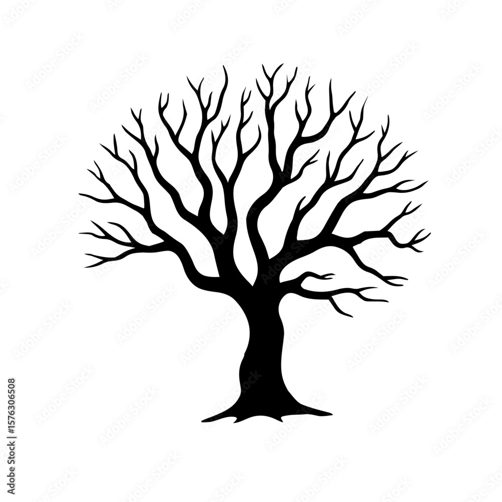Fototapeta premium Dead tree image vector 