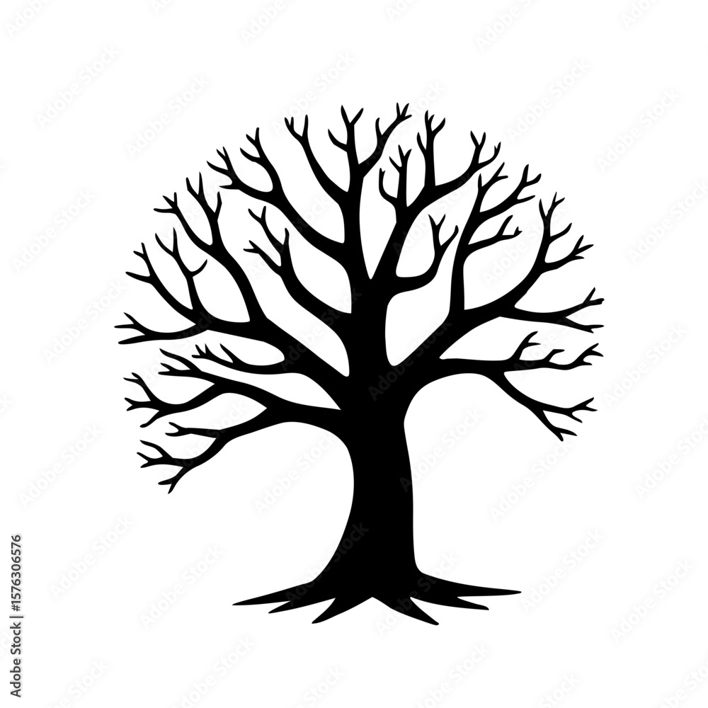 Obraz premium Dead tree image vector 