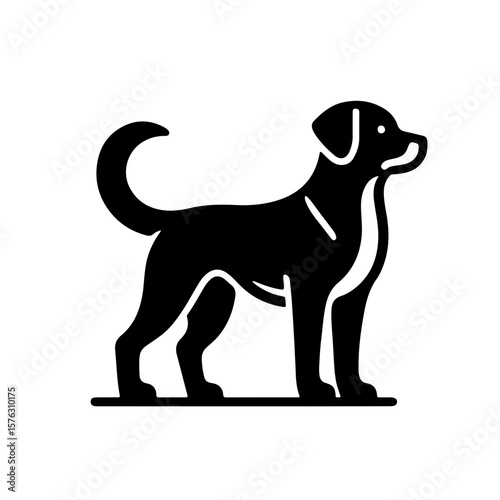 Standing Dog Outline