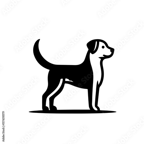 Standing Dog Outline