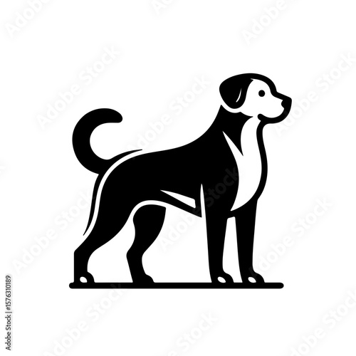Standing Dog Outline