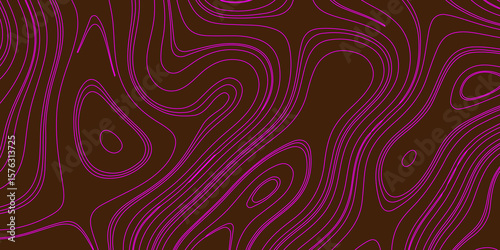Vector grid map.Topographic contour map on  background
