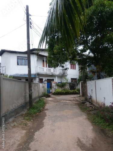 Beautiful white color house in Sri Lanka