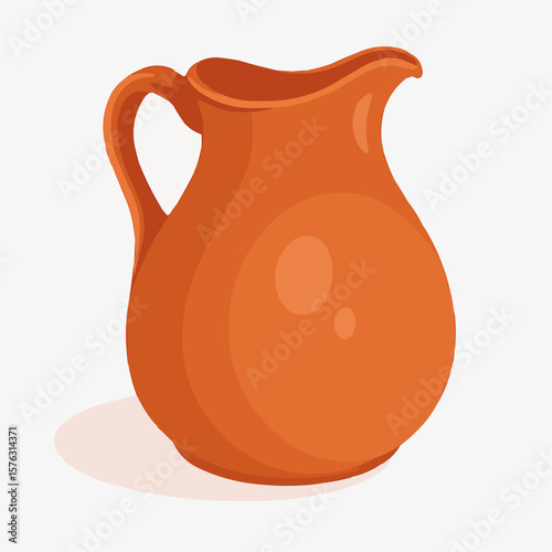 orange jug with a jug
