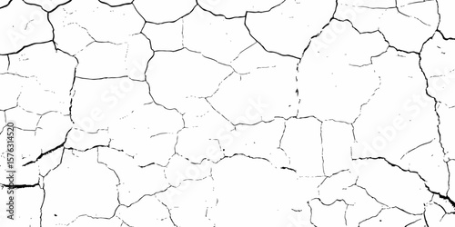 white textured wall with cracks and brick foundation, creating a distressed and some dark spots, textured appearance. it looks aged	