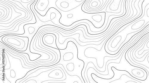 Topography map background in vintage expedition style featuring hand-drawn contour lines, detailed terrain elevation, retro geographic grid perfect for wilderness, hiking, and outdoor themed designs