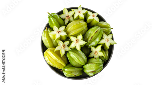 Wallpaper Mural green beans on white background Torontodigital.ca