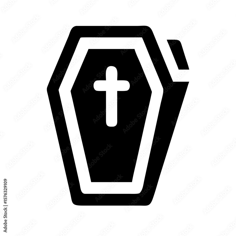 Obraz premium coffin halloween icon