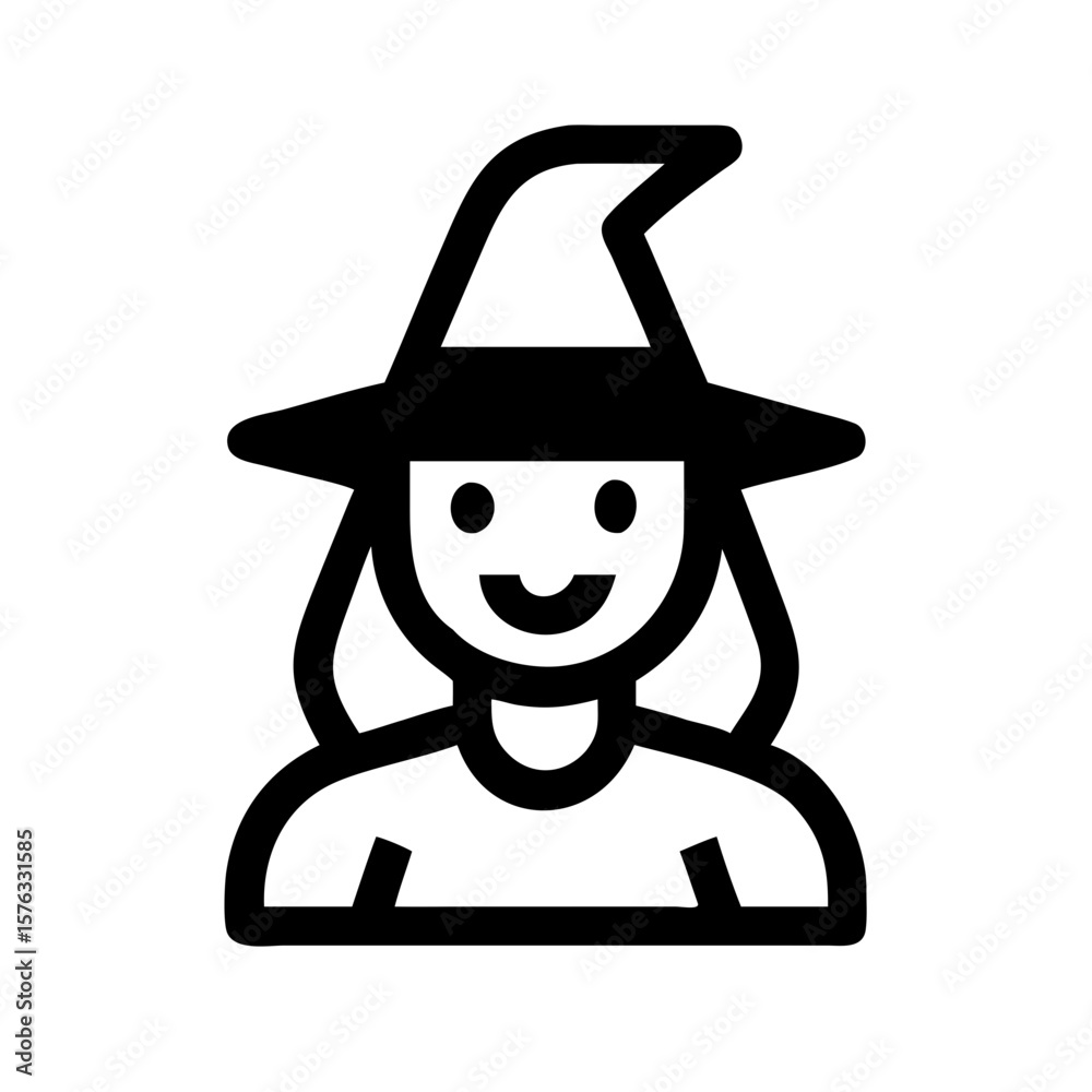 Fototapeta premium witches Halloween icon