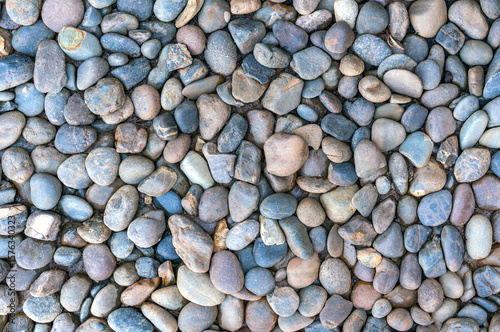 Pebbles texture for indoor and outdoor decoration and industrial construction concept design