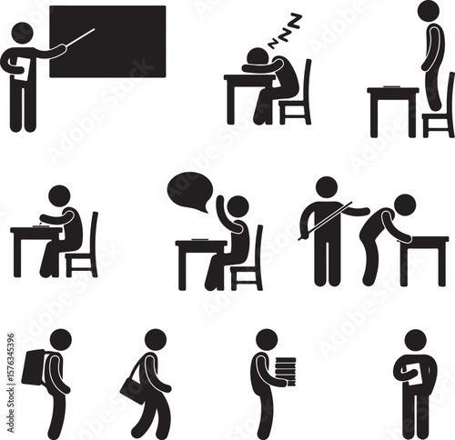  Teacher and student icon, Teacher icon , student icon , icon , vector