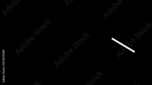 Abstract stop,cross,prohibited icon animation on black background