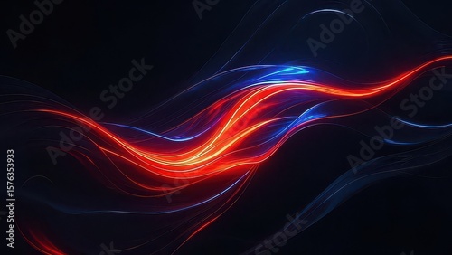 Vibrant Flow Captivating Abstract Energy Streams of light and color, a dynamic abstract visual  showcasing vibrant energy streams.