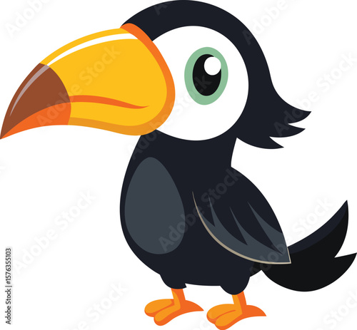 Tropical Toucan Bird Cartoon



