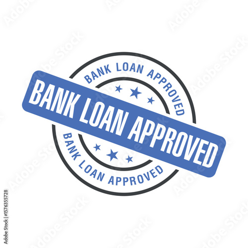 Bank Loan Approved Letter Rubber Stamp Template